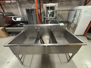 Stainless Steel Three Compartment Commercial Sink