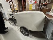 White Front Load Ice Cream Bike