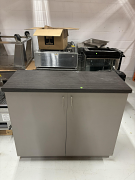 38" Condiment Counter Wood