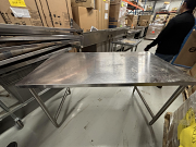 60" x 30" Stainless Steel Work Table with No Undershelf