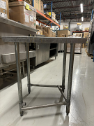 24" x 30" Stainless Steel Work Table with No Undershelf