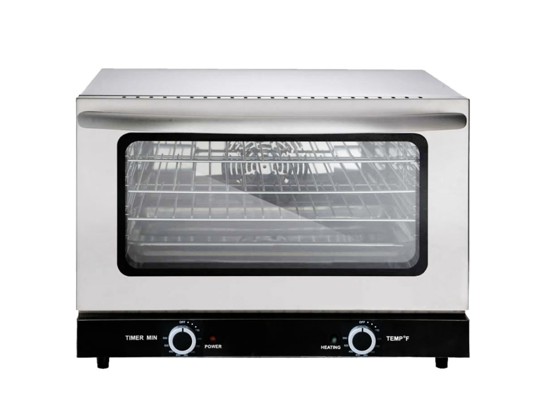 Omcan CE-CN-0047 - Half Size Countertop Convection Oven - 4 Shelves, 1.6 Cubic Feet