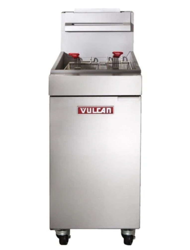 Vulcan 45 - 50 Lb Natural Gas Floor Fryer 120,000 BTU