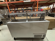 Hussmann 67" Curved Glass Gelato Display Freezer