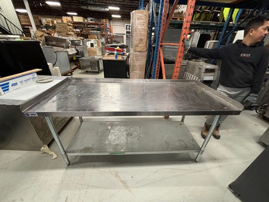 72" Stainless Steel Work Table 72" Stainless Steel Work Table
