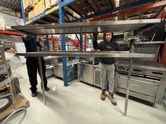 67" Stainless steel work table 67" Stainless steel work table