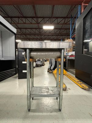 Stainless Steel Filter Table with cup holder Stainless Steel Filter Table with cup holder