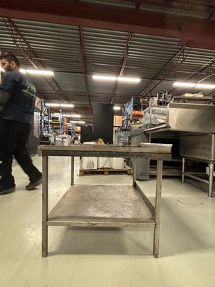 24" Stainless Steel Work Table with bottom shelf 24" Stainless Steel Work Table with bottom shelf